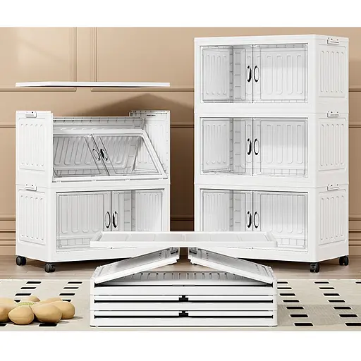 Комод Домівка WN-9-2 2 яруса на колесах білий (000033527) - фото 5