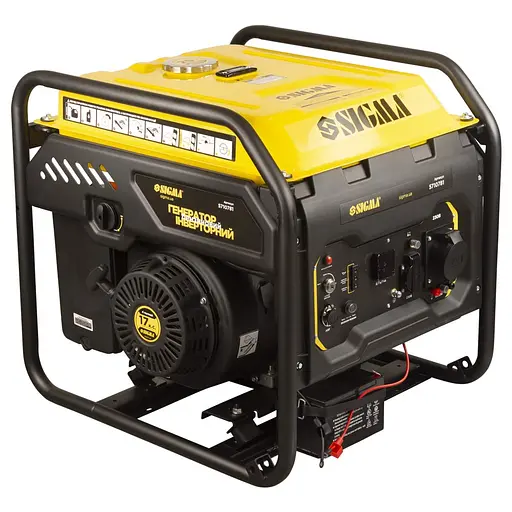 Генератор інверторний SIGMA 7.5/8.0кВт, однофзний, ручний/електро запуск, з виведенням під АВР (5710781) - фото 3