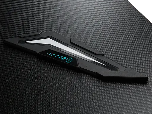 Геймерский компьютерный стол GT Racer T-1213, 120x60x73 Black (T-1213 (120x60x73) Black) - фото 16