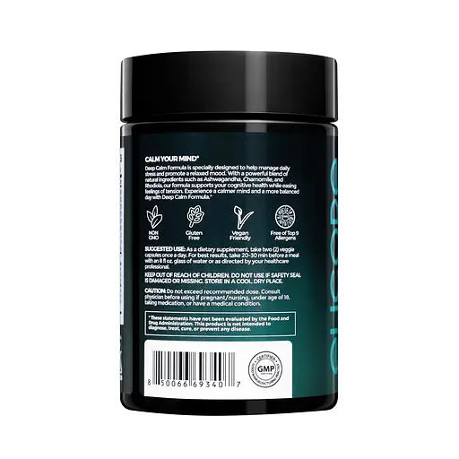 Комплекс для релаксації Elicore Labs Deep Calm Formula, 60 вегакапсул - фото 2