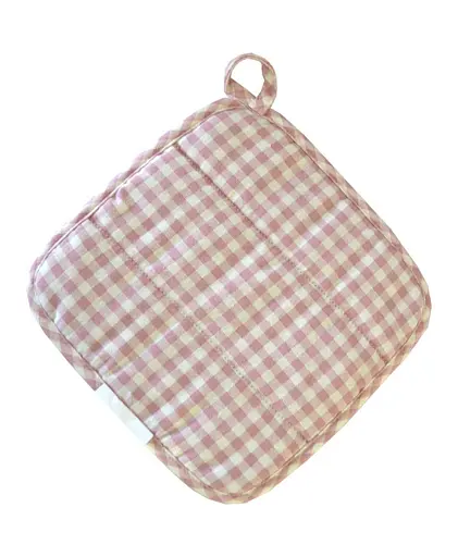 Прихватка Прованс Bella Розы с кружевом, 25х25 см, клетка, розовый (13515) - фото 2