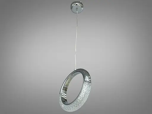 Витончена, шедевральна, вражаюча LED люстра-підвіс "Кільце з кристалами" - фото 3