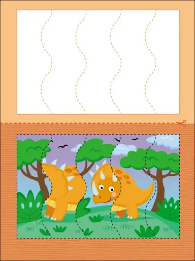 Розвивальні зошити: Пазли-розрізалки. Динозаврики - фото 4