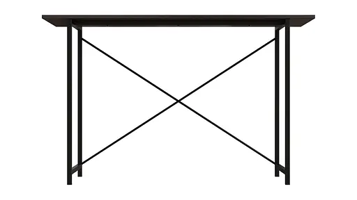 Стол письменный Line Лайт Ferrum-decor 750x1200x500 Черный металл ДСП Венге Магия 16 мм (FRD-106157)