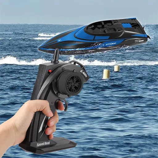 Катер на радиоуправлении HF16335 2.4G Blue - фото 2