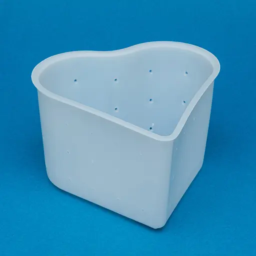 Форма для виготовлення м'якого сиру типу "Камамбер" та сирів із пліснявою у вигляді серця 0.35 л, Kitchette Білий 86340 - фото 5