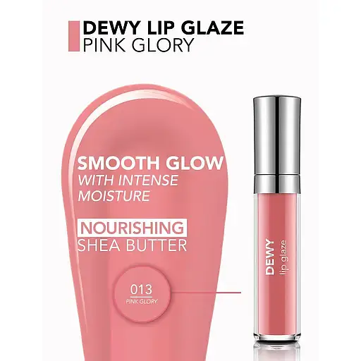 Блеск для губ Flormar Dewy Lip Glaze тон 13 (Pink Glory) 4.5 мл (8000019545564) - фото 4