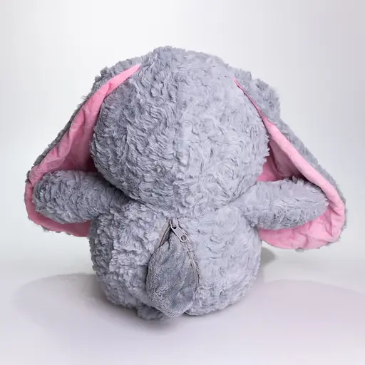 М'яка іграшка-плед та подушка 3 в 1 Зайчик 35×32×40 (см) Сірий Colorful Home 509-9G - фото 6