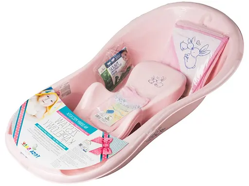 Ванна з набором аксесуарів Tega Baby 102 см pink - фото 1