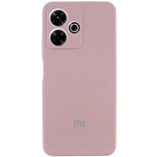 Чохол Lakshmi Silicone Cover Full Camera AA with logo для Xiaomi Redmi 13 4G/Poco M6 4G Рожевий/Pink Sand