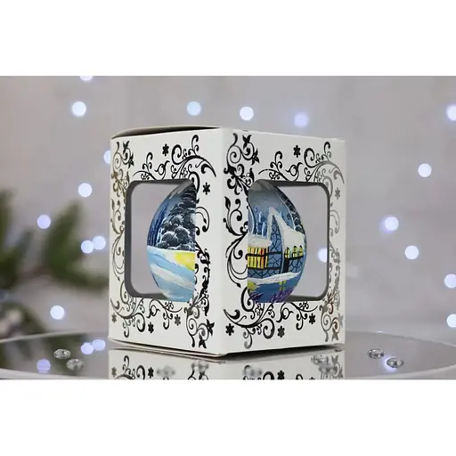 Ялинкова прикраса Санта Шоп Пейзаж симфонія №16 скло (4820001005363) - фото 4