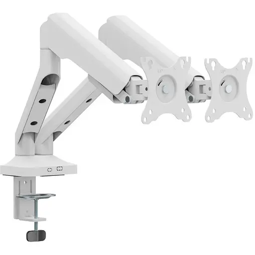 Кронштейн настільний для 2 моніторів 17-35 дюймів Officepro MA-442-W White - фото 3