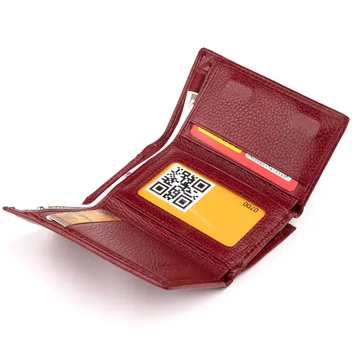 Кожаный женский кошелек ST Leather 12х7.5х2.5 см acs0015931 - фото 5