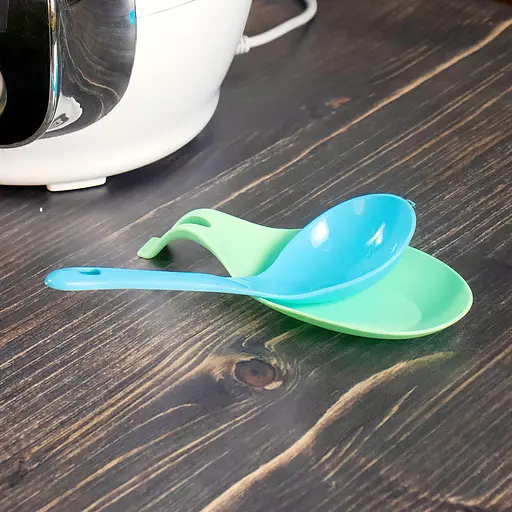 Ложка для мультиварки рису половник пластикова глибока 22х7 см, Kitchen Master Блакитний 84515 - фото 5