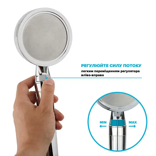 Душевой набор Drop NANO100+SET (лейка для душа + шланг + крепление) - фото 6