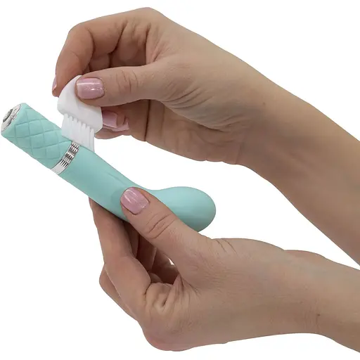 Роскошный вибратор Pillow Talk - Racy Teal с кристаллом Сваровски - фото 6