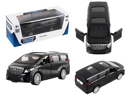 Инерционная автомодель TOYOTA ALPHARD (черный) TechnoDrive, 250276