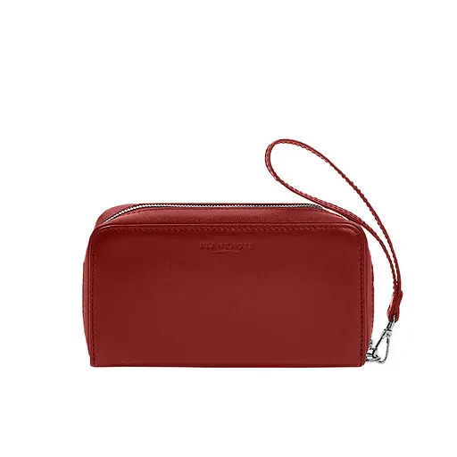 Кожаный клатч-купюрник 4.0 красный краст - фото 8