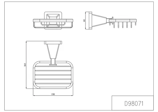 Мильниця Gappo G1902-1, латунь, хром, Хром - фото 3