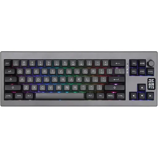 Механическая клавиатура EPOMAKER Shadow-X Gasket, ведущая беспроводная клавиатура с экраном и возможностью горячей замены, 2,4 Г