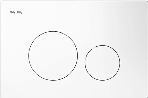 Клавіша для інсталяції пневматична Am.Pm Pro пластик біла I049001, Білий - фото 1