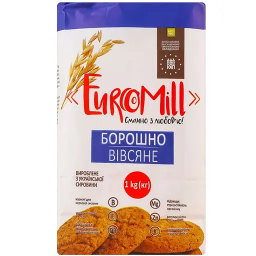 Борошно вівсяне EuroMill 1 кг - фото 1