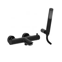 Термостат для ванни Paffoni Light black matt LIQ023NO, Чорний матовий - фото 1