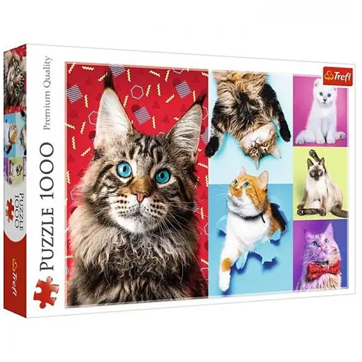 Пазл Trefl Щасливі кішки 1000 ел. (10591) - фото 1