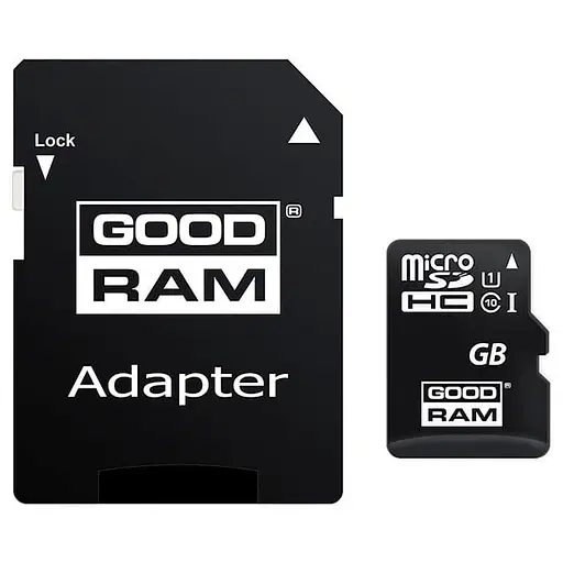 Карта памяти GoodRam MicroSDXC 64GB UHS-I Class 10 + SD-adapter (M1AA-0640R12) - фото 1