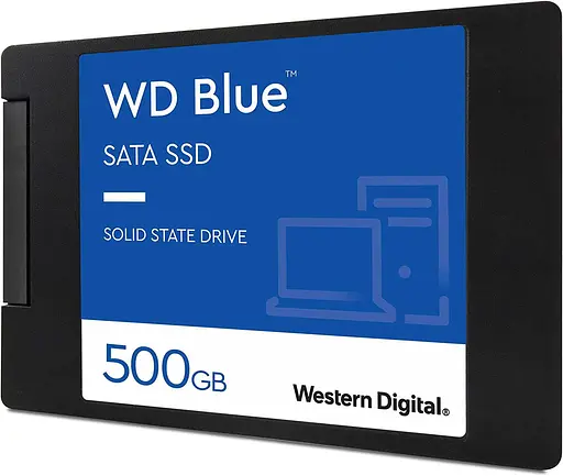Накопитель SSD Western Digital Sata 2.5" 500Gb WD Blue 480 512 (WDS500G3B0A) - фото 2