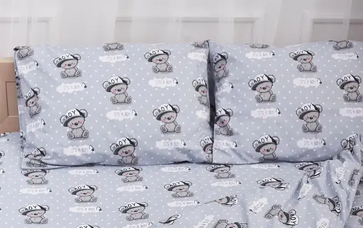 Набір наволочок Moon&Star Бязь Gold Люкс Teddy Boy 50х50 см 2 шт - фото 2