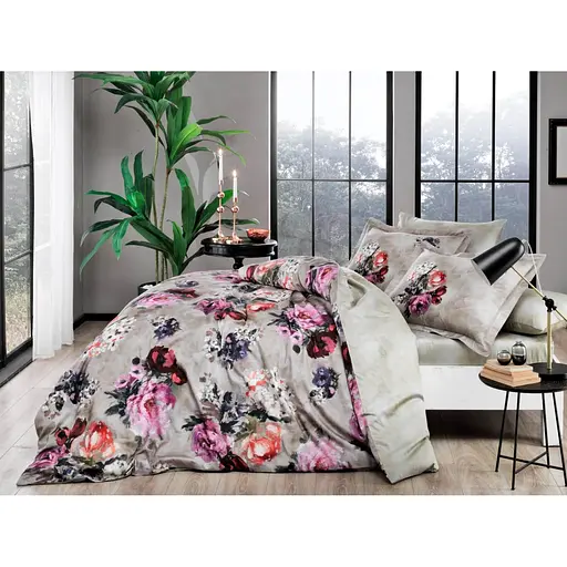 Комплект постільної білизни TAC Selva Beige Сімейний Різнобарвний 000229380