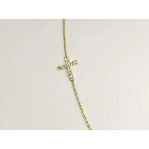 Золоте кольє Столична Ювелірна Фабрика з фіанітами. 351301Ж 45 - фото 2