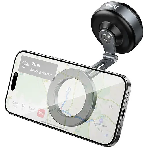 Автотримач Hoco DCA65 Magnetic ring Black - фото 2