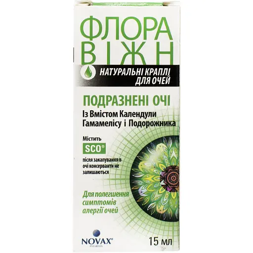 Краплі очні Флора Віжн Подразнені очі 15 мл - фото 2