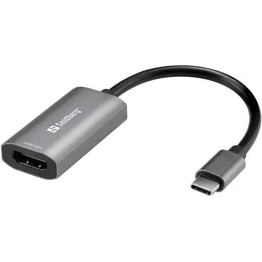 Переходник Sandberg USB 3.1 Type-C HDMI (F), 4K серый