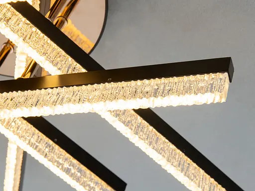 LED люстра стельова Romin чорна 80 Вт без пульта - фото 4