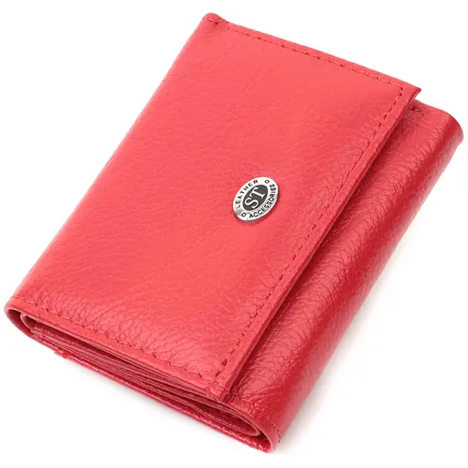 Кожаный женский кошелек ST Leather 9.5х7.5х2 см acs0029443 - фото 1