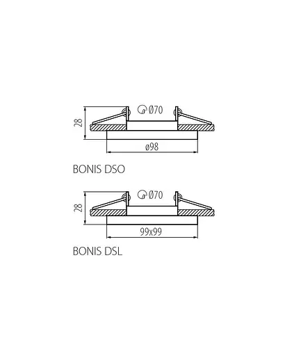 Точечный светильник Kanlux 28702 Bonis dsl-w - фото 2
