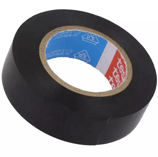 Изоляционная лента Tesa SPVC +90°C 7000V 10 м х 15 мм черная