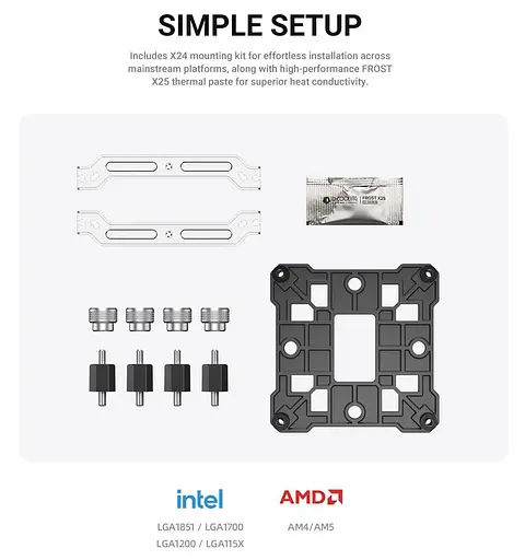 Кулер для процессора ID-Cooling SE-214-XT V2 ARGB (SE-214-XT V2 ARGB) - фото 12
