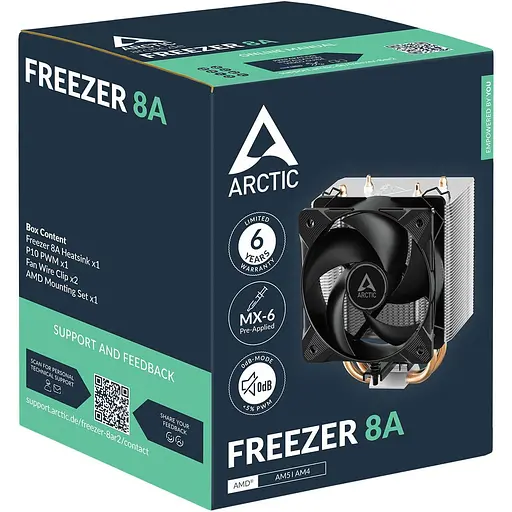 Кулер для процессора Arctic Freezer 8A SAM5/SAM4 Black (ACFRE00161A) - фото 6