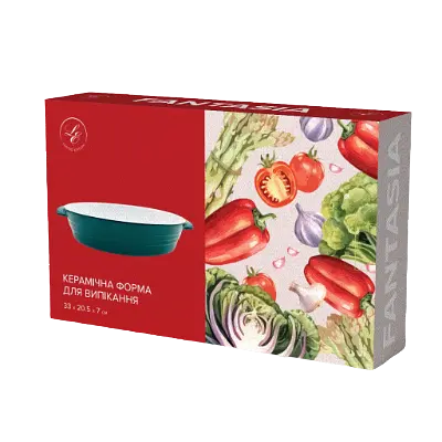 Форма для запікання Limited Edition Fantasia овальна  33х20.5х7 см (HJ1288) - фото 3