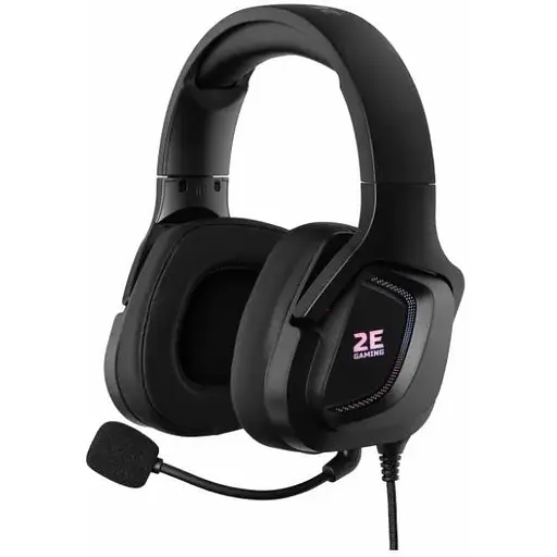 Наушники с микрофоном 2E HG340 RGB 3.5mm Black (2E-HG340BK)
