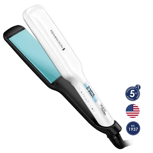 Випрямляч Remington Shine Therapy, темп.режимів-10, 150-230С, дисплей, кераміка, білий - фото 2