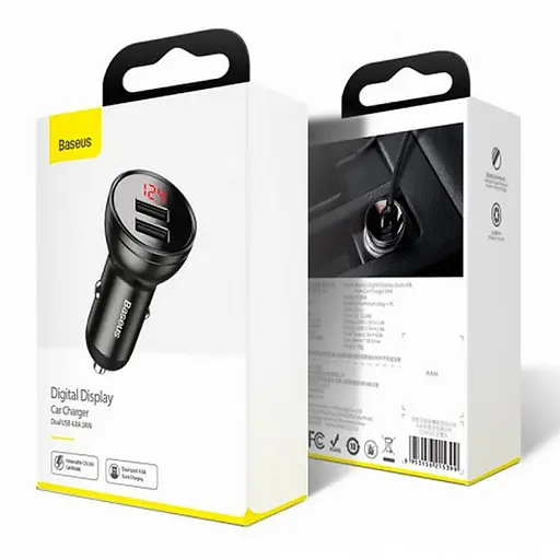 Озг Baseus Digital Display Dual SCP Quick Charger 45W TZCCBX-B0G - фото 2