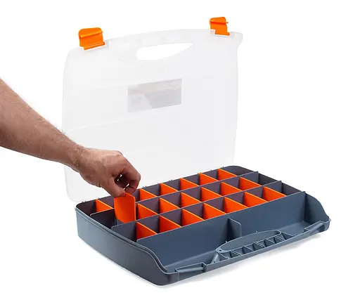 Органайзер пластиковый хозяйственный для хранения, 24 секции 460х360х80 мм, Polax (01-011) - фото 3