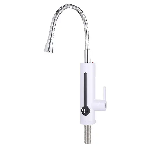 Проточный водонагреватель для кухни гибкий излив термопредохранитель датчик температуры 3,3 кВт белый Wezer SDR-F8TR - фото 1