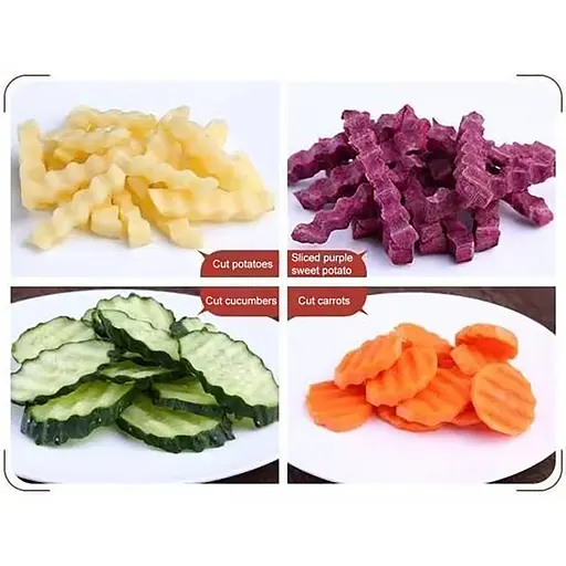 Нож для фигурной нарезки сыра, овощей и фруктов слайсер (для картошки фри) с деревянной ручкой, Kitchen Master 87752 - фото 9