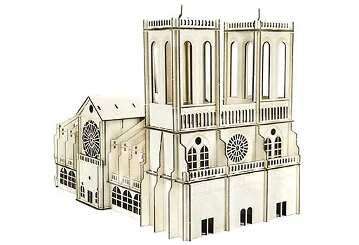 Дерев'яний конструктор Собор Паризької Богоматері | Woodzle | 202 деталі - фото 6